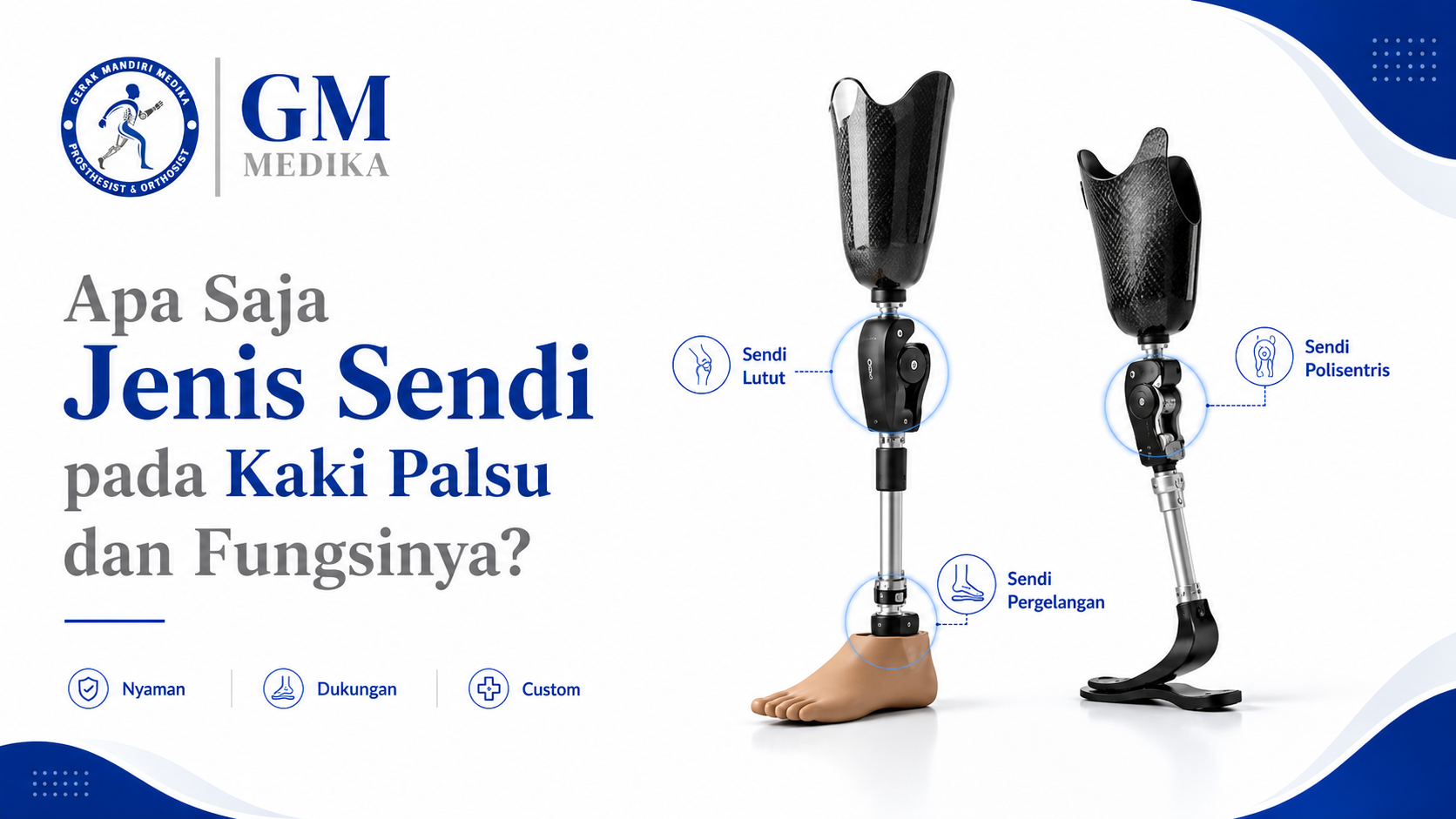 Apa Saja Jenis Sendi pada Kaki Palsu dan Fungsinya?